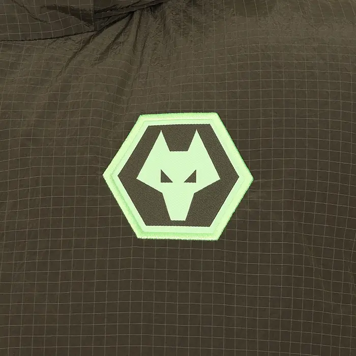 Wolverhampton Wanderers Store | Shop Official 2025-26 Players Travel Gilet – Dark Khaki Wolves Gear